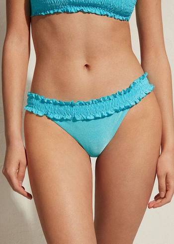 Calzedonia Brazilian Formentera Bikinibroekjes Dames Turquoise | BE1308AP