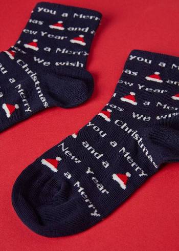 Calzedonia Christmas Series Kort Sokken Kinderen Blauw | BE3095FM