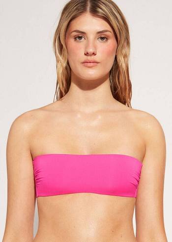 Calzedonia Gewatteerd Bandeau Indonesia Eco rosa Bikinitopjes Dames Roze | BE1805FM